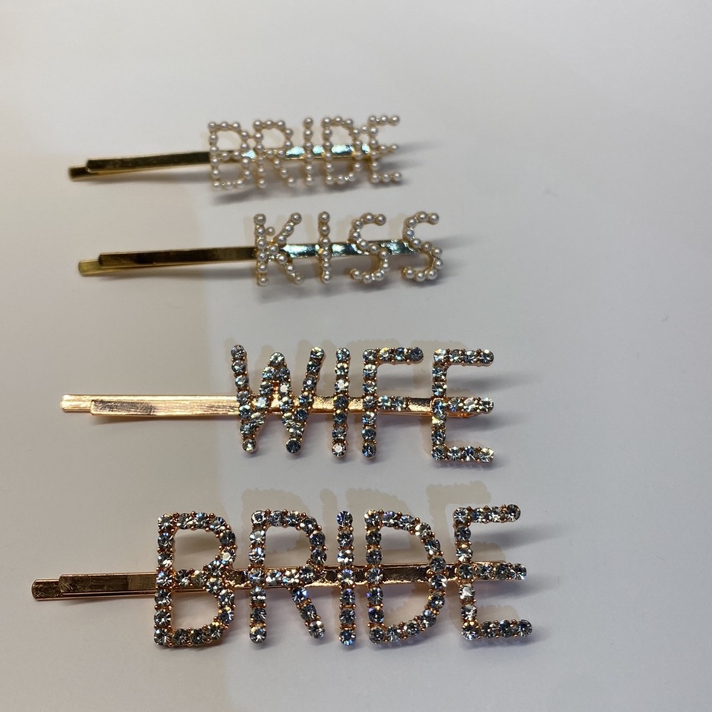 Pearl & Crystal Barretts Bride/Wife